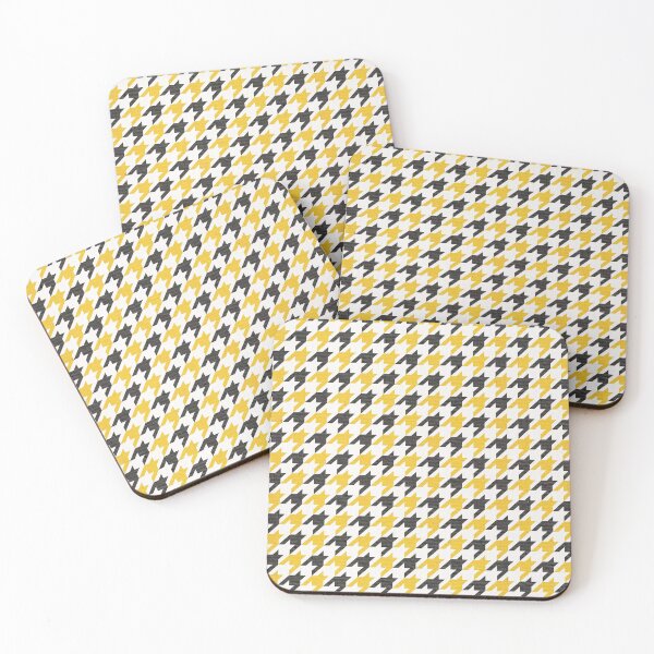Item preview, Houndstooth – Yellow & Black designed and sold by Cat Coquillette.