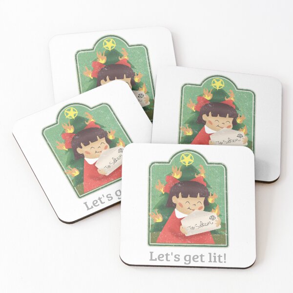 Item preview, Let's get lit cute dark humour parody offer to Satan designed and sold by PabsCellaneous.