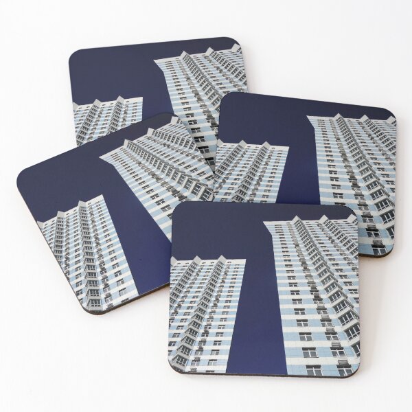 Item preview, Modern architecture appearing flat abstract designed and sold by ibwr1.