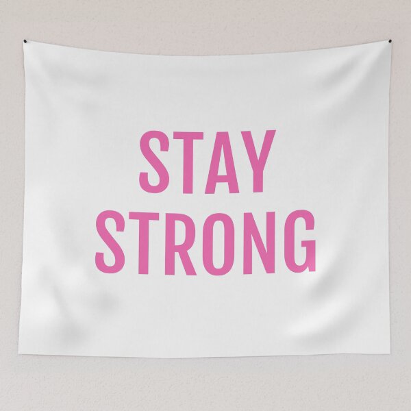 Item preview, Stay Strong in pink designed and sold by Inspirationmotivation.