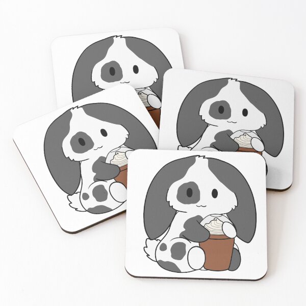 Item preview, Spotted Black Bunny Ice Coffee designed and sold by BiscuitSnack.