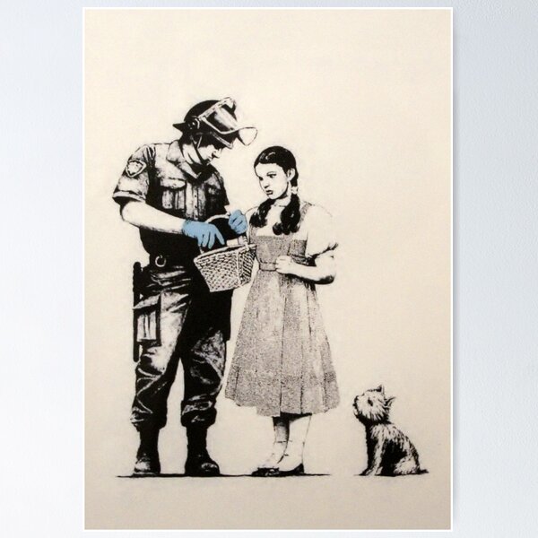 Item preview, Stop and Search Banksy Wizard of Oz - What are you looking at designed and sold by WE-ARE-BANKSY.