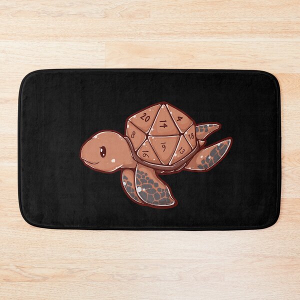 D20 Turtle Bath Mat