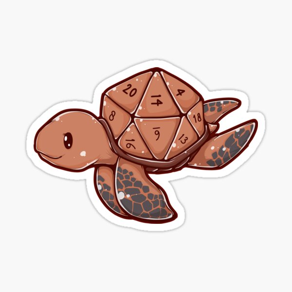 D20 Turtle Sticker