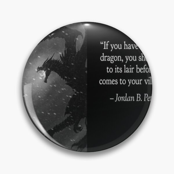 Item preview, Jordan Peterson Fight the Dragon --- black shirt designed and sold by WittyMillennial.