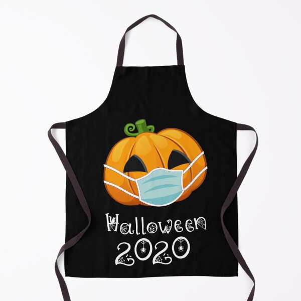 Item preview, Pumpkin Wearing Face Mask Light Orange Funny Halloween Tee designed and sold by denisetees.