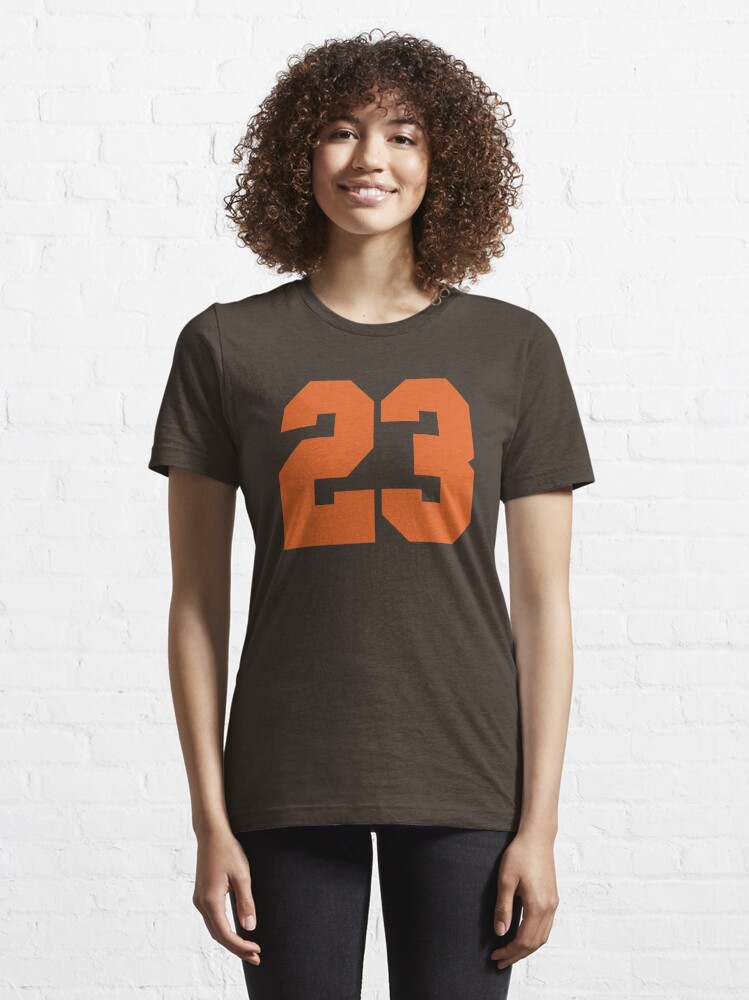 23 Number Cleveland Sports Twenty-Three Brown Jersey' Essential T-Shirt for  Sale by HelloFromAja