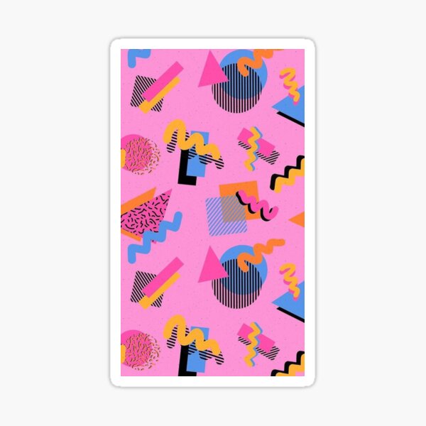 "print, aesthetic, 90s, nineties, eighties, color, fresh, art" Sticker