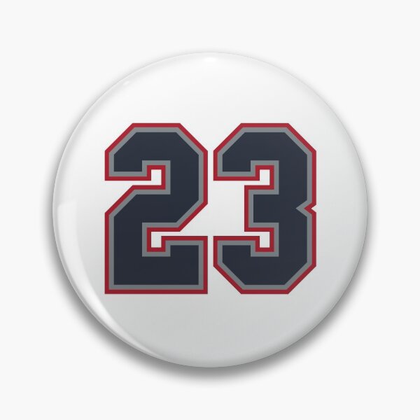 Artikelvorschau, 23 Navy Grey Red Sports Nummer 23 entworfen und verkauft von HelloFromAja.
