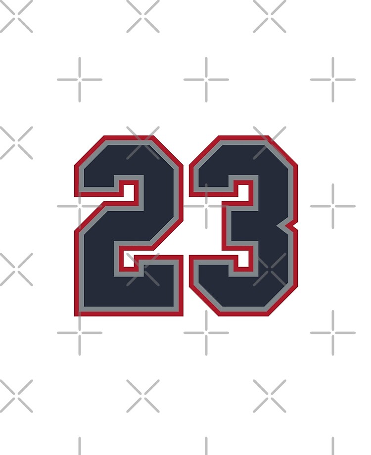 36 Navy Grey Red Sports Number Thirty-Six Sticker for Sale by HelloFromAja