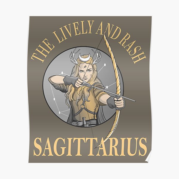 Sagittarius Zodiac Sign, Astrology, Astrological Sign Poster