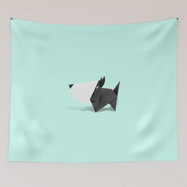 Item preview, Schnauzer Puppy Origami Design designed and sold by MALLANG.