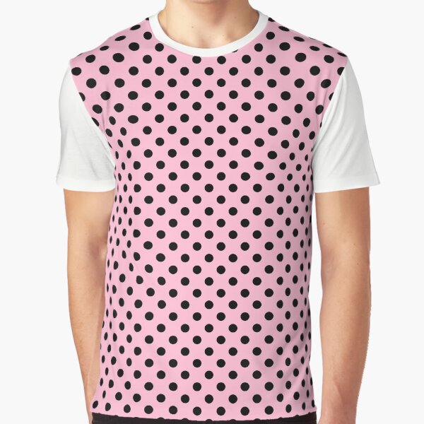 pink polka dot t shirt
