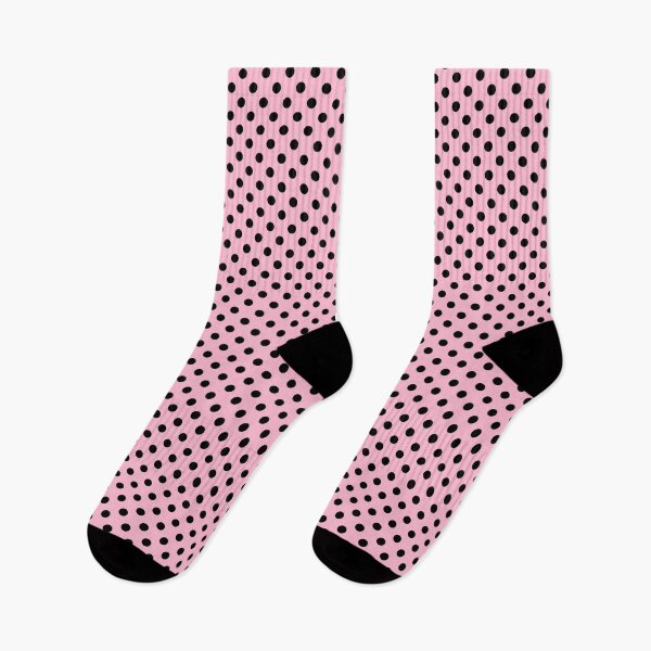 Item preview, Black & Marinette Pink Classic Polka Dot Seamless  Pattern designed and sold by LJWDesigns.