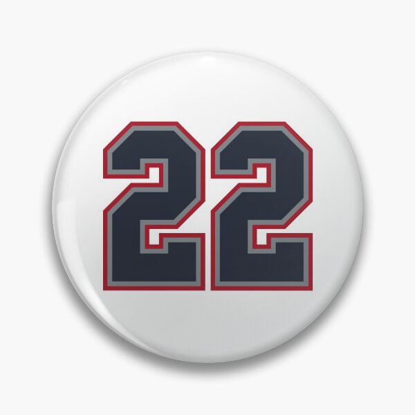 Item preview, 22 Navy Grey Red Sports Number Twenty-Two designed and sold by HelloFromAja.