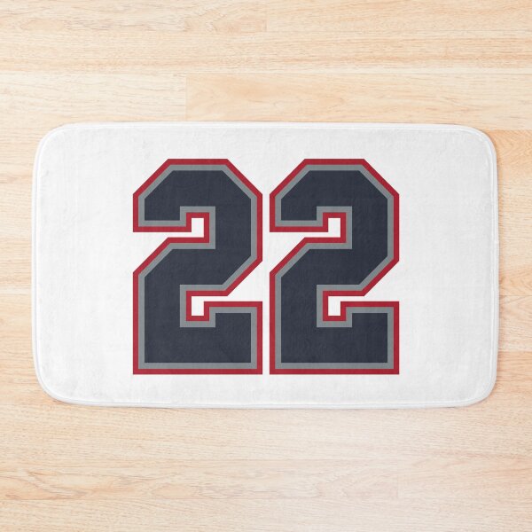 Item preview, 22 Navy Grey Red Sports Number Twenty-Two designed and sold by HelloFromAja.