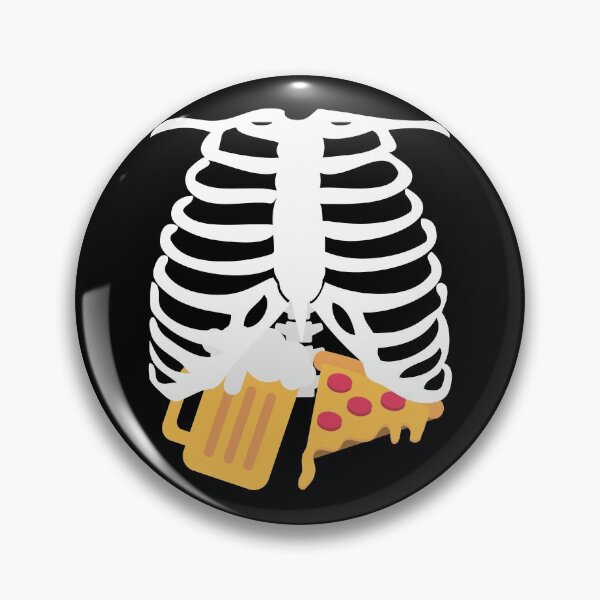 Item preview, Beer & Pizza Skeleton Ribcage - Halloween Costume designed and sold by K-icon.
