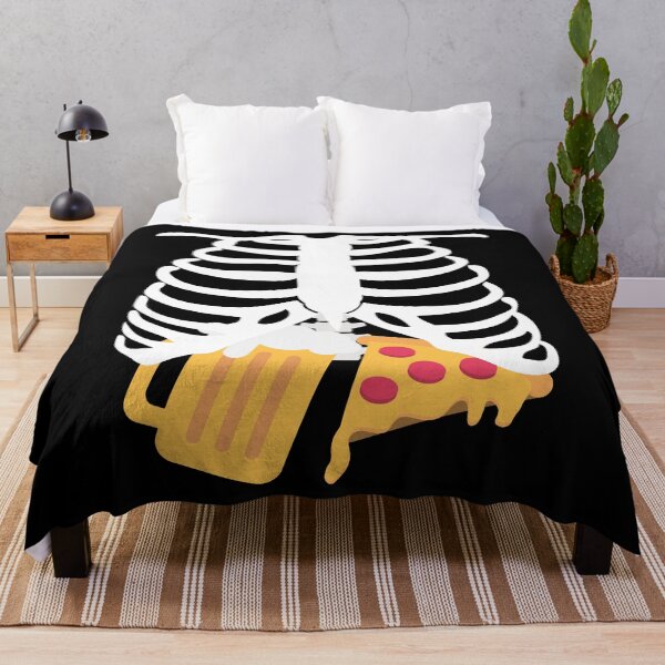Item preview, Beer & Pizza Skeleton Ribcage - Halloween Costume designed and sold by K-icon.