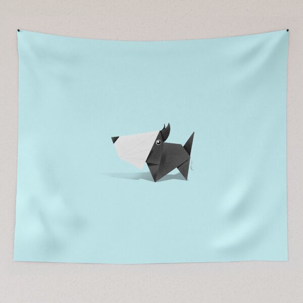 Item preview, Schnauzer Puppy Origami Design designed and sold by MALLANG.