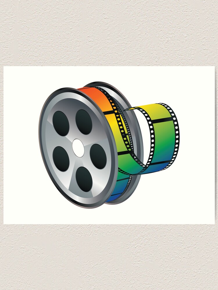 Movie Reel Icon Art Print for Sale by AnnArtshock