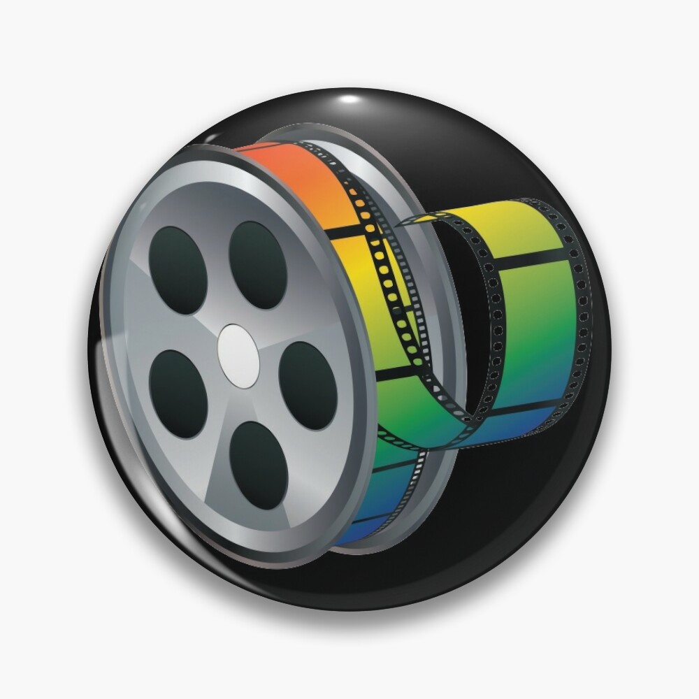 Movie Reel Icon Pin for Sale by AnnArtshock