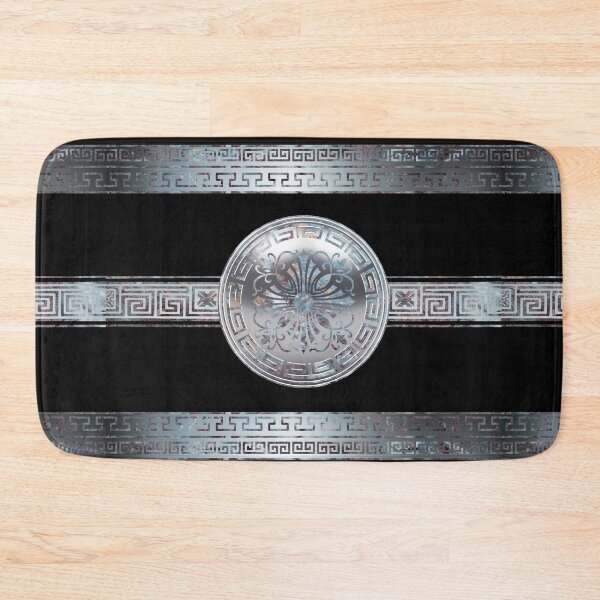 Item preview, Marble Silver Cross Greek Keys Yiorgos Collection designed and sold by Yiorgos Designs.