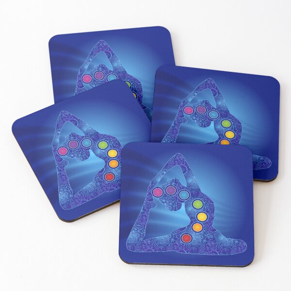 Item preview, Yoga Pose Chakra Centers - 64 BLUBG designed and sold by chakraplaza.