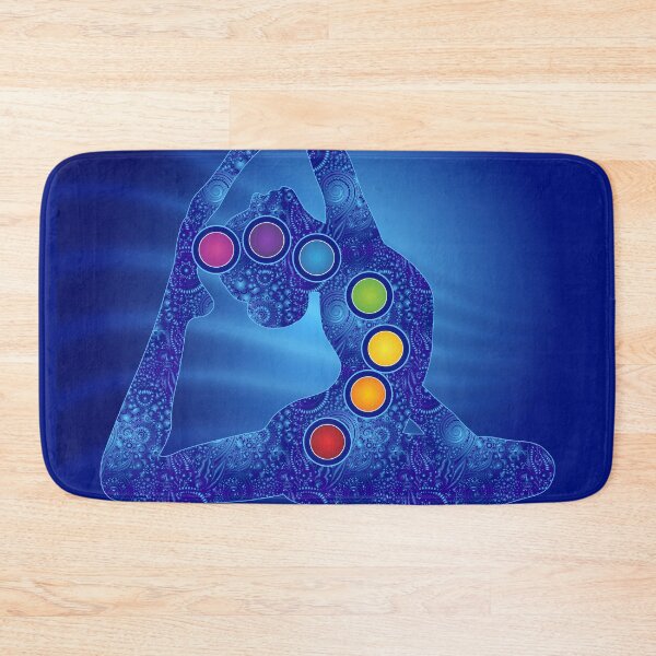 Item preview, Yoga Pose Chakra Centers - 64 BLUBG designed and sold by chakraplaza.
