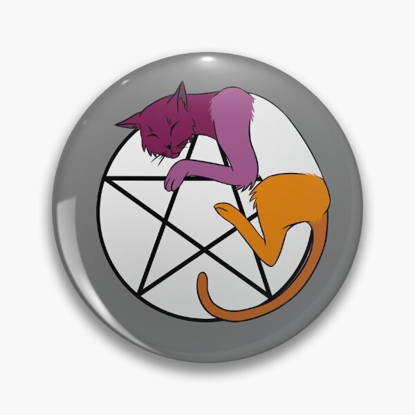 Item preview, Lesbian pentacle cat designed and sold by Blackoutsentine.