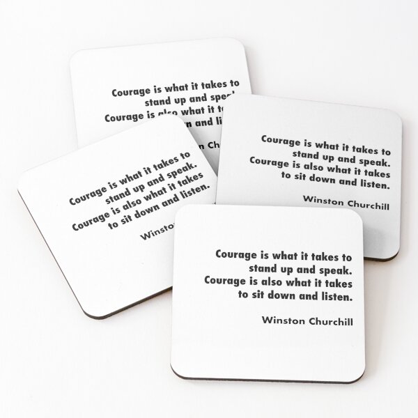 Item preview, Winston Churchill's famous quote designed and sold by Hippo Quotes.