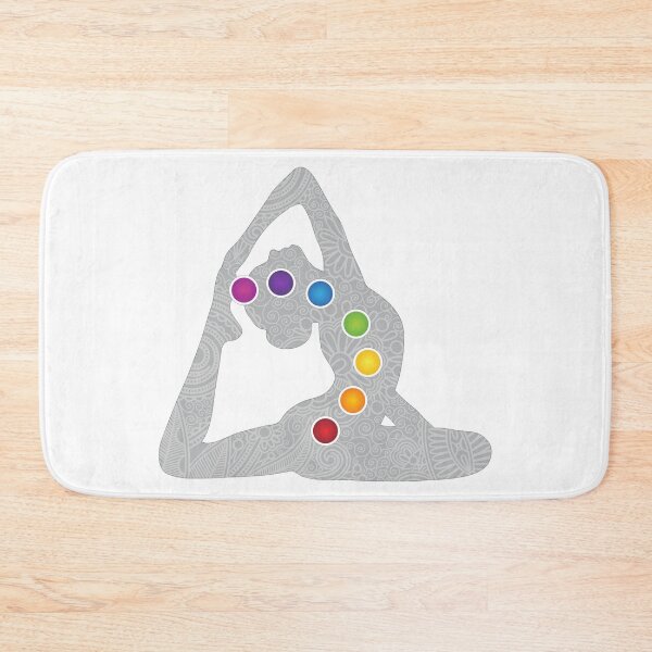 Item preview, Yoga Pose Chakra Centers - 64 WBG designed and sold by chakraplaza.