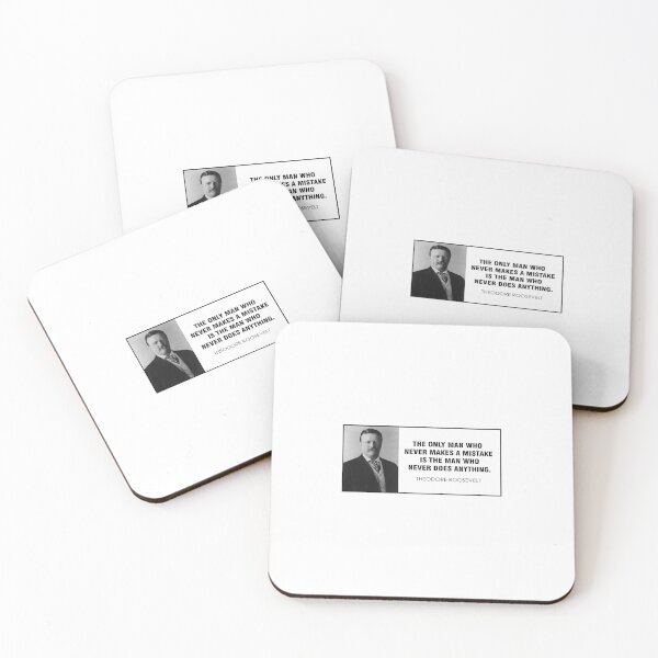 Item preview, Theodore Roosevelt quote simple white BG designed and sold by maya-studio.