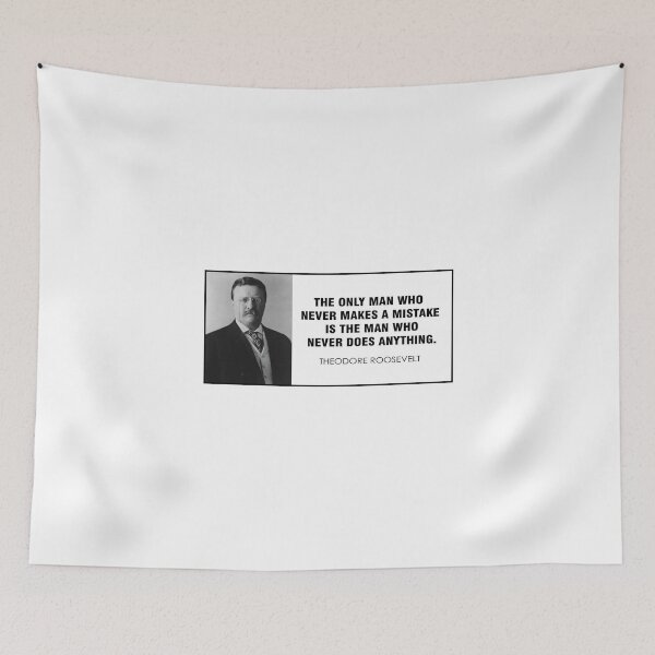 Item preview, Theodore Roosevelt quote simple white BG designed and sold by maya-studio.