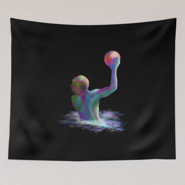 Item preview, Waterpolo in action painting designed and sold by Zwembad Vergelijker.