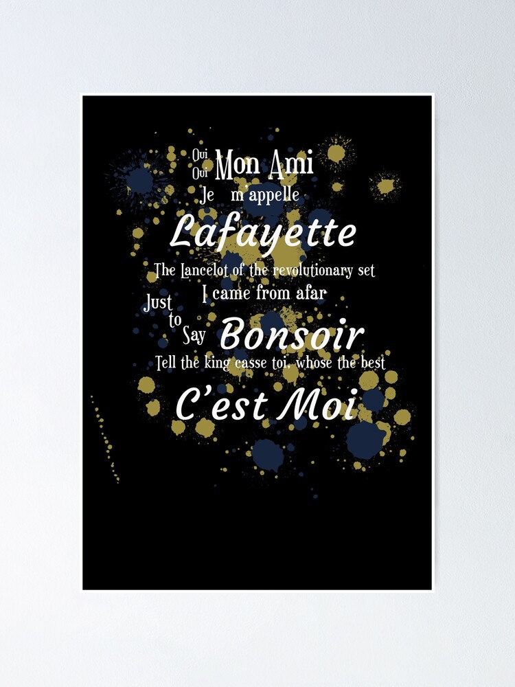 Lafayette Hamilton Lyrics white words