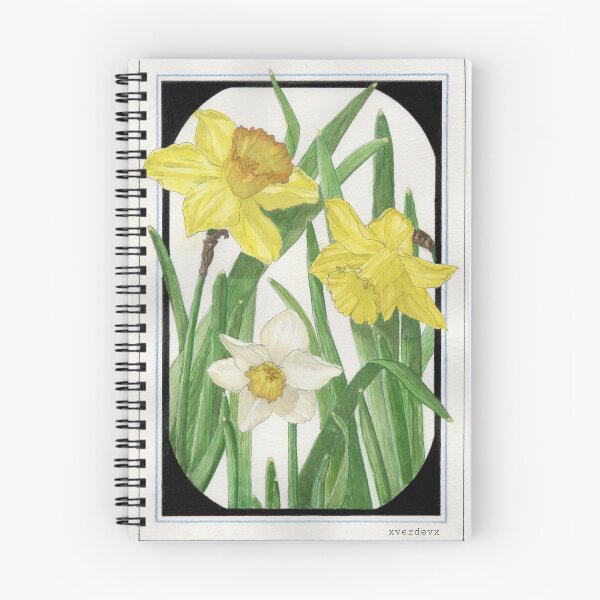 Item preview, Daffodil watercolor illustration designed and sold by xverdevx.