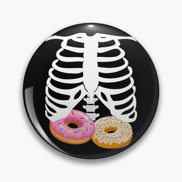 Item preview, Donut Skeleton Ribcage - Halloween doughnut lover designed and sold by K-icon.