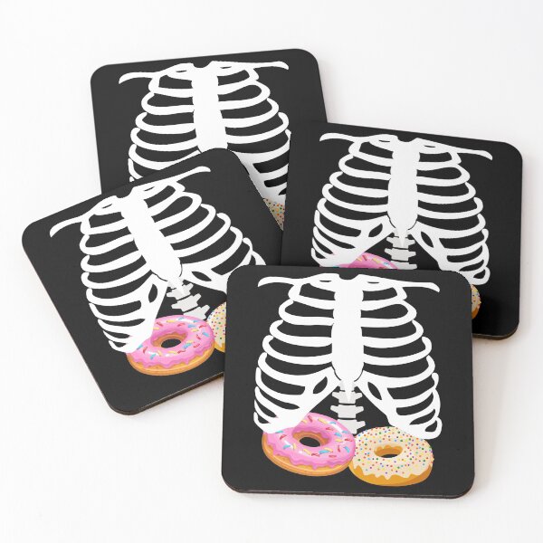 Item preview, Donut Skeleton Ribcage - Halloween doughnut lover designed and sold by K-icon.