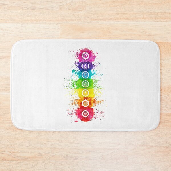 Item preview, 7 Chakras Watercolor With Symbols - VWBG designed and sold by chakraplaza.
