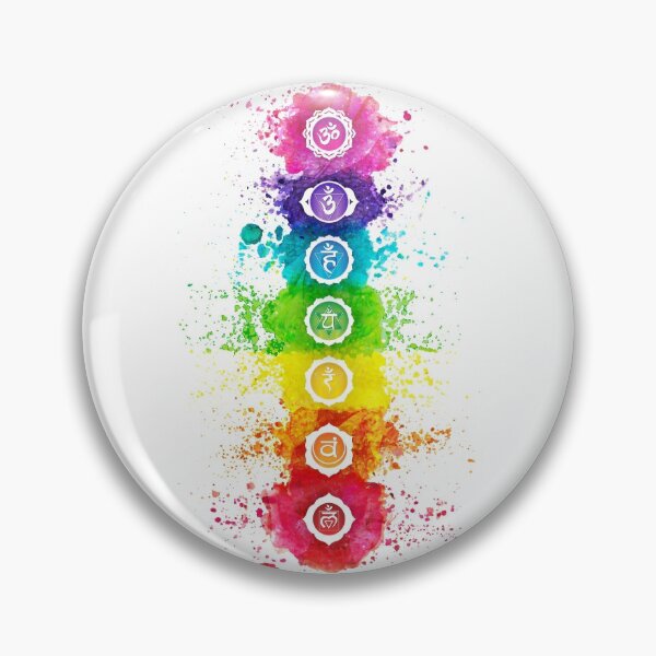 Item preview, 7 Chakras Watercolor With Symbols - VWBG designed and sold by chakraplaza.