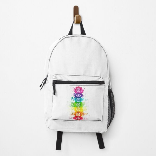Item preview, 7 Chakras Watercolor With Symbols - VWBG designed and sold by chakraplaza.