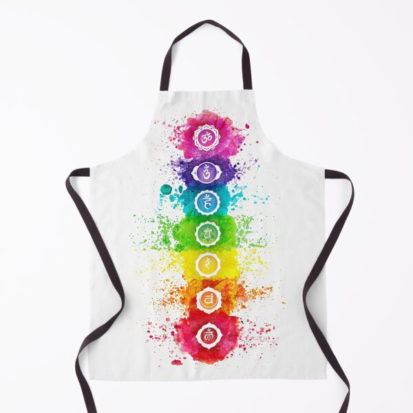 Item preview, 7 Chakras Watercolor With Symbols - VWBG designed and sold by chakraplaza.