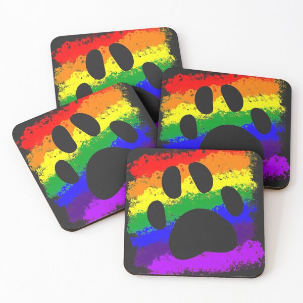 Item preview, Colourful Paw Print Stencil Cut Out designed and sold by SpitsPixels.