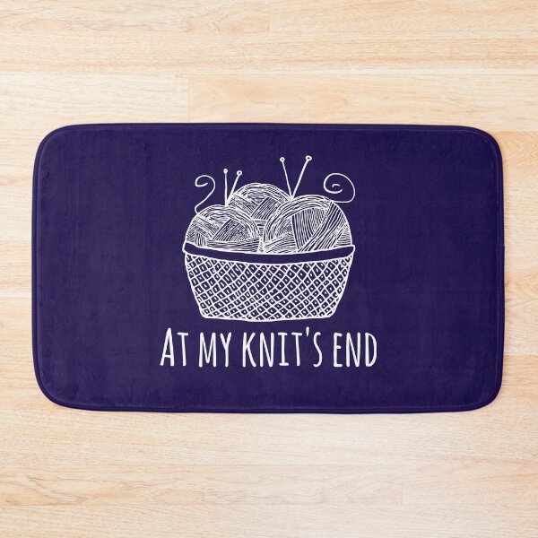 Item preview, Knitting Knitter Pun At My Knit's End designed and sold by jaygo.
