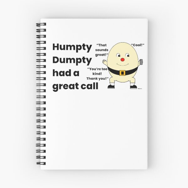 Item preview, Humpty Dumpty had a great call black text dizkorce designed and sold by Dizkorce.