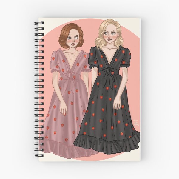 Item preview, Gillian Anderson Dana Scully X Files Stella Gibson The Fall Strawberry Dress Fan Art designed and sold by scullysblazer.