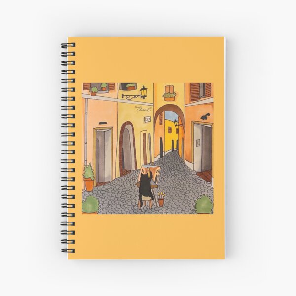 Aperçu de l'œuvre Journal d'un chat à Rome - Peinture sur la Via dei Cappellari créée et vendue par Stanis the Cat.