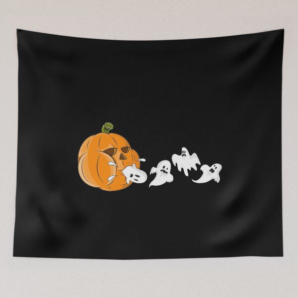 Item preview, Pumpkin Eating Ghosts Funny Halloween designed and sold by shlebah.