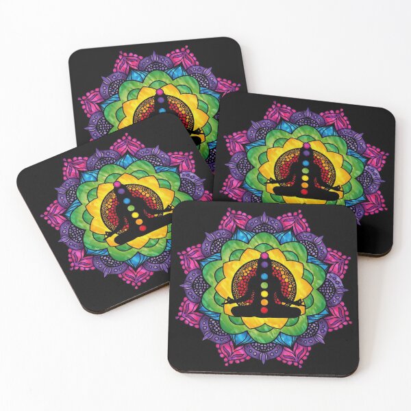 Item preview, Meditation Woman Chakra Mandala - 33 designed and sold by chakraplaza.