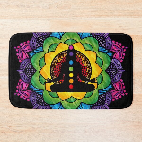 Item preview, Meditation Woman Chakra Mandala - 33 designed and sold by chakraplaza.